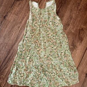 Old Navy Green Floral Dress